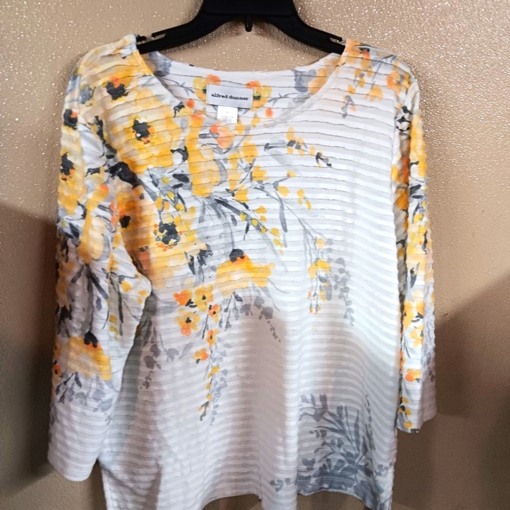Vintage Alfred Dunner SizeXL 3/4 Sleeve Pullover Top